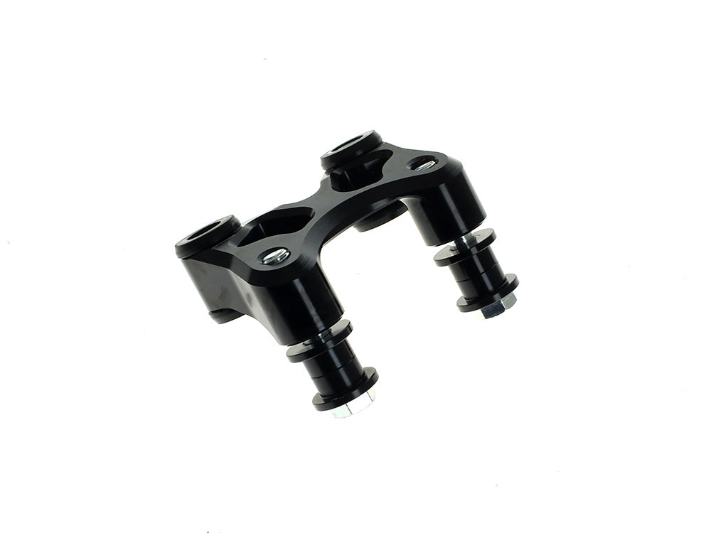 Kraus Motor Co KRA-SDC-UN-PB-42-B SDC Dagger Pullback Plate Black for Harley-Davidson Softail 18-24