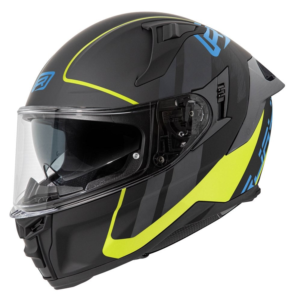Rjays Dominator III Sprint Matte Blue/Yellow Helmet