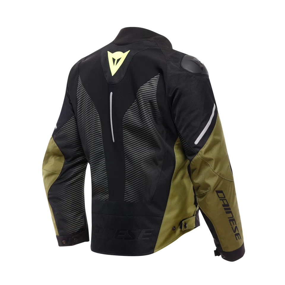 Dainese Super Sprint D-Dry Black/Green/Fluro Yellow Textile Jacket