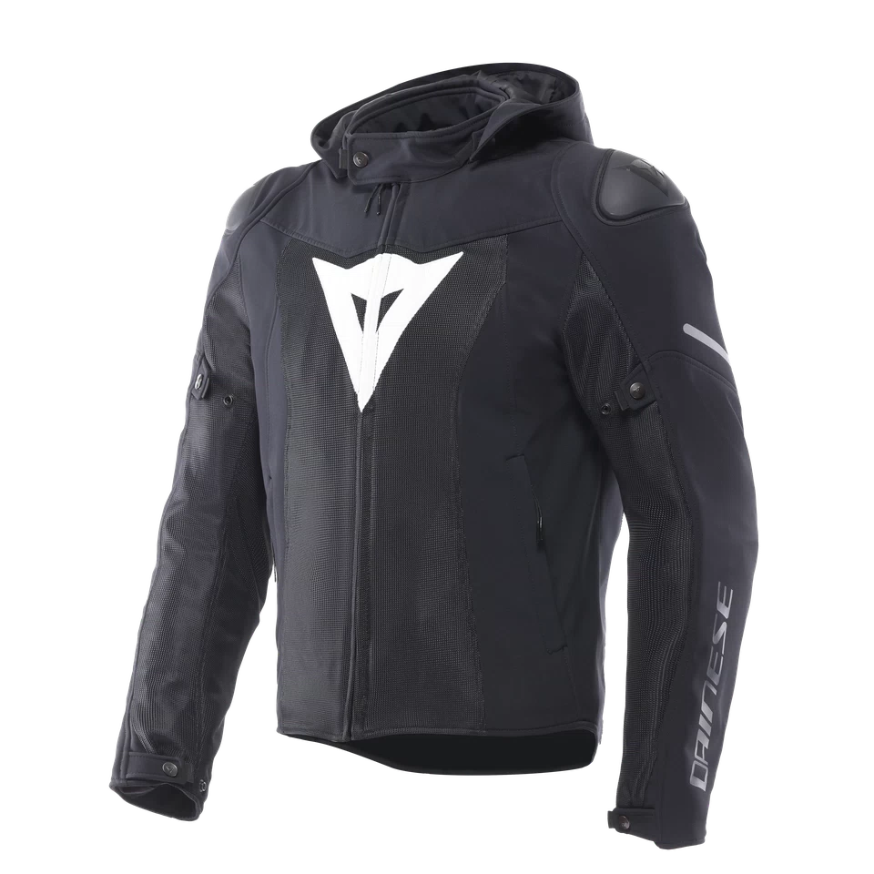 Dainese Super Sprint Air Tex Black/White Textile Hoodie Jacket