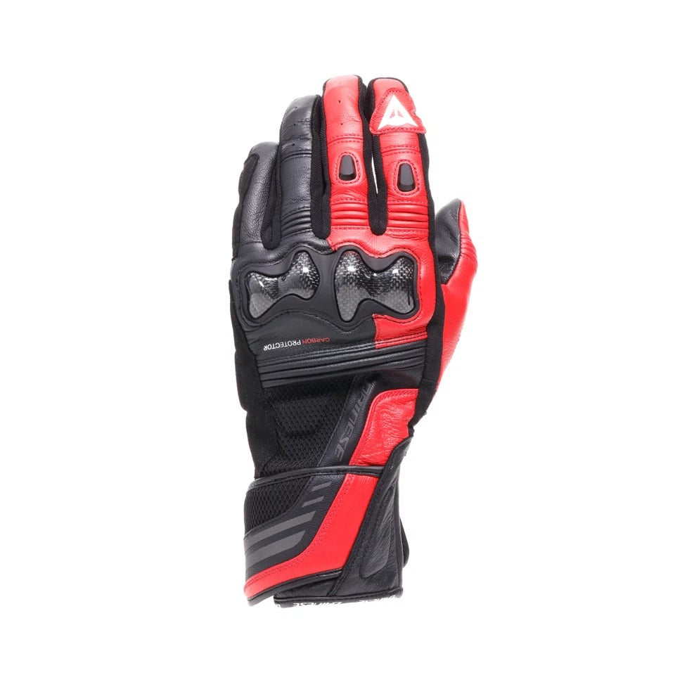 Dainese Reacto Carbon Long Black/Lava Red Gloves