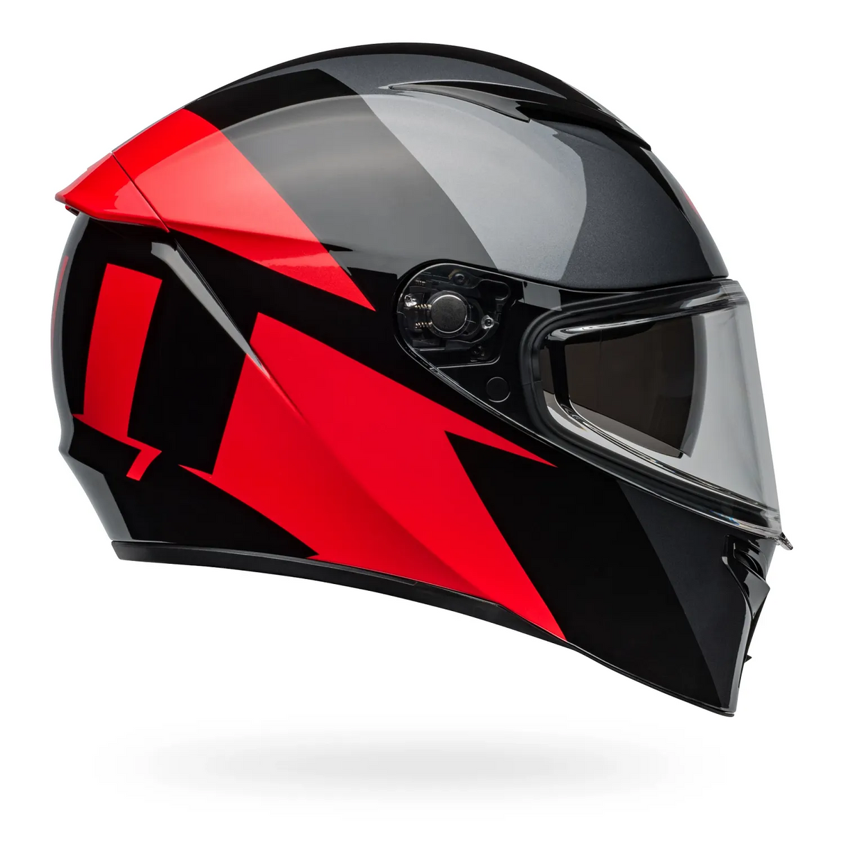 Bell Lithium Shear Gloss Metallic Grey/Red Helmet
