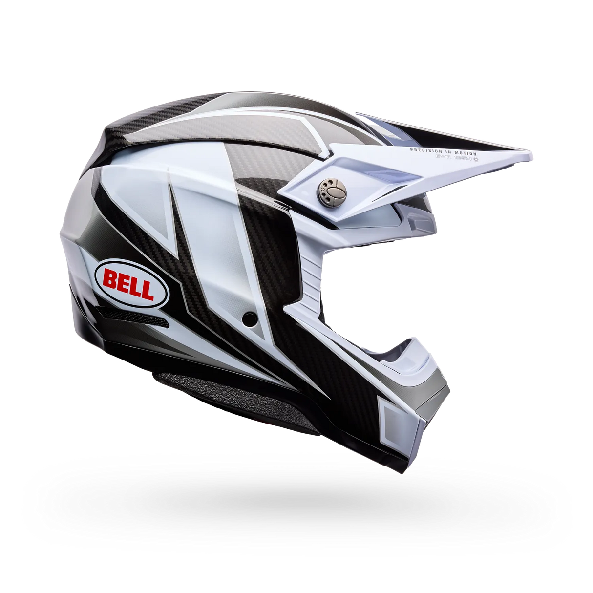 Bell Moto-10 Spherical Grid Gloss White/Black/Grey Helmet