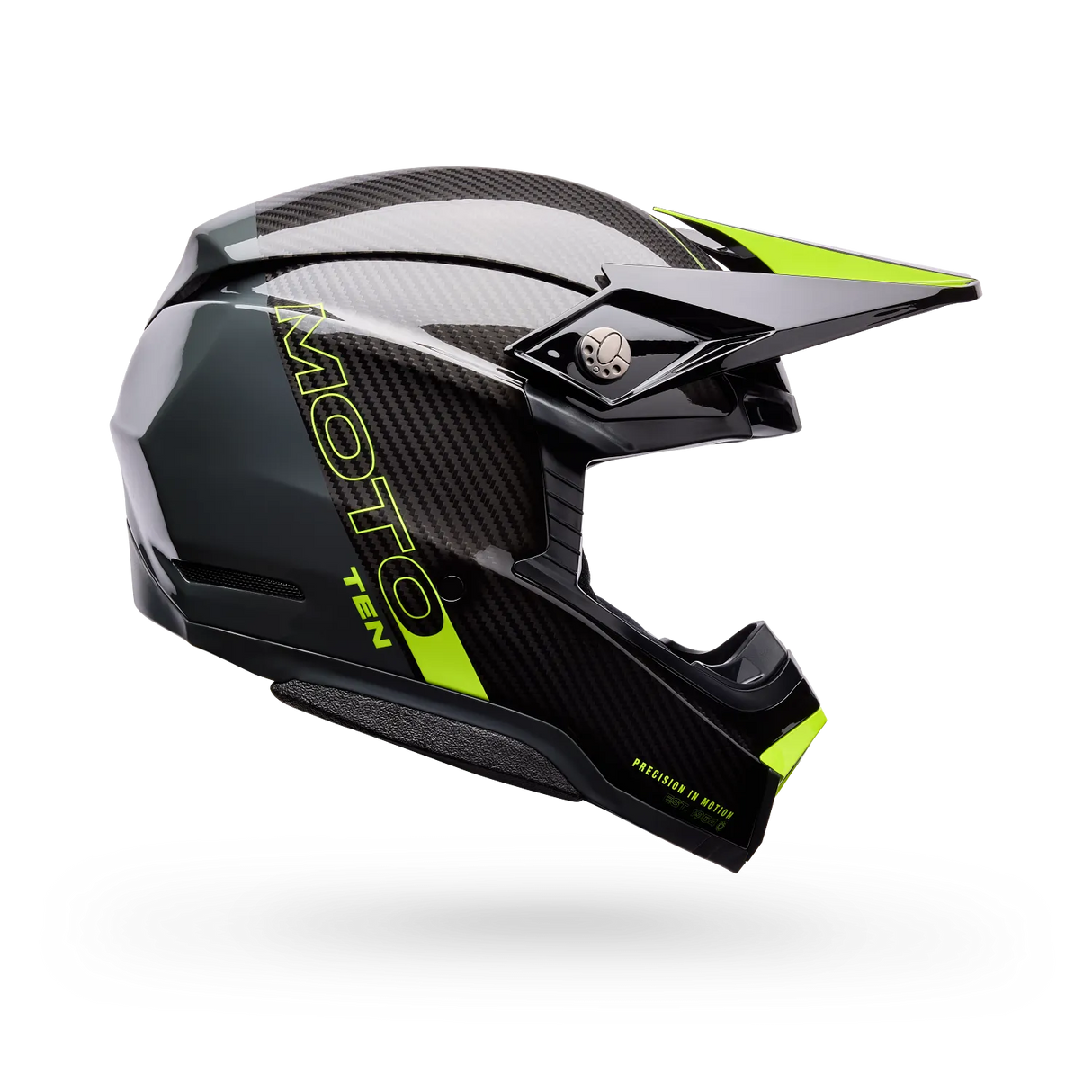 Bell Moto-10 Spherical Strike Gloss Yellow/Grey Helmet