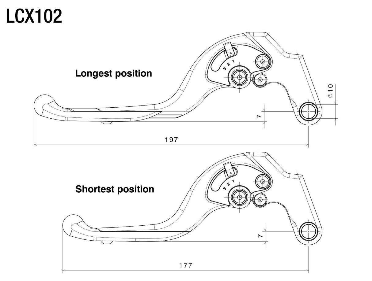 Rizoma Adjustable Plus Clutch Lever Bronze/Black for Honda CB650F 2018/CB650R 19-20/CB650R ABS 19-21