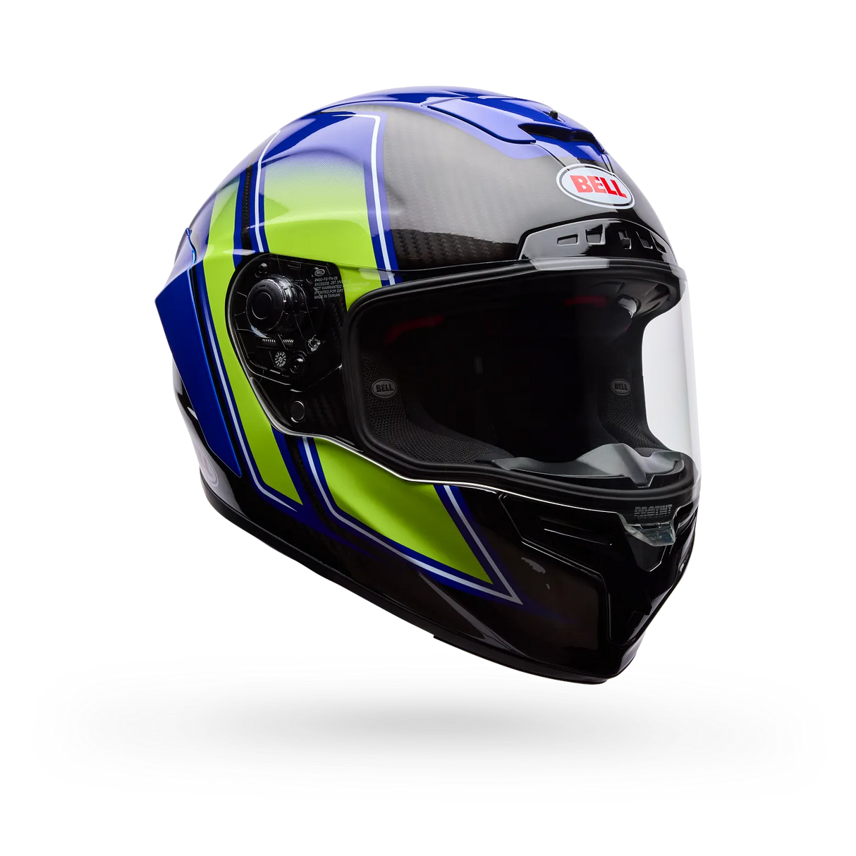 Bell Race Star DLX Flex Grid Gloss Blue/Yellow Helmet