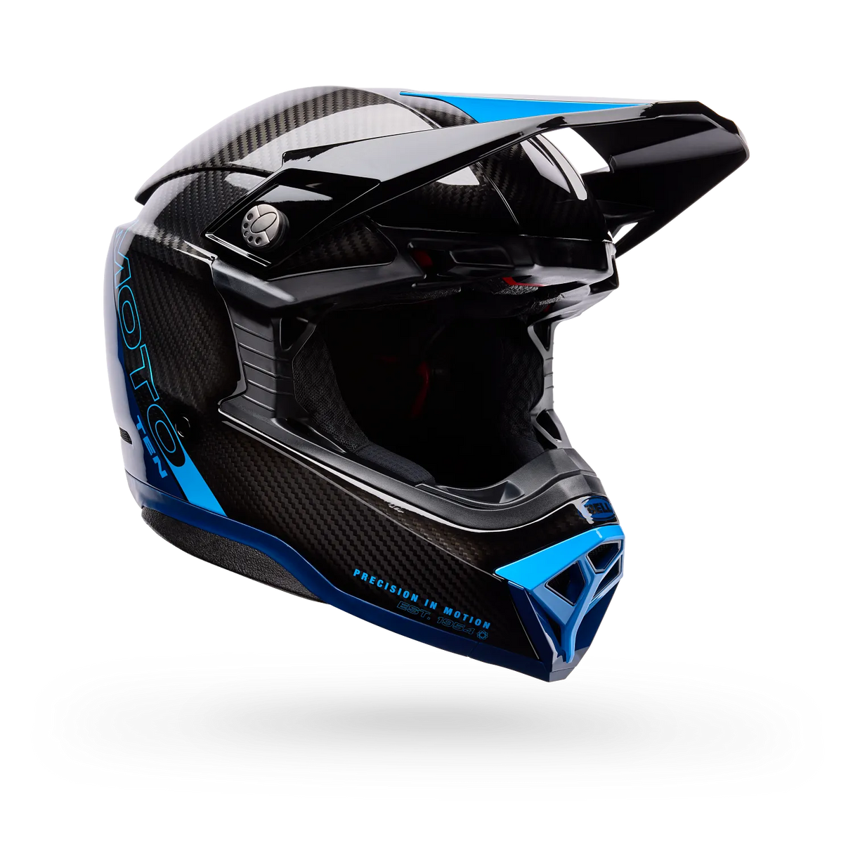 Bell Moto-10 Spherical Strike Gloss Blue Helmet