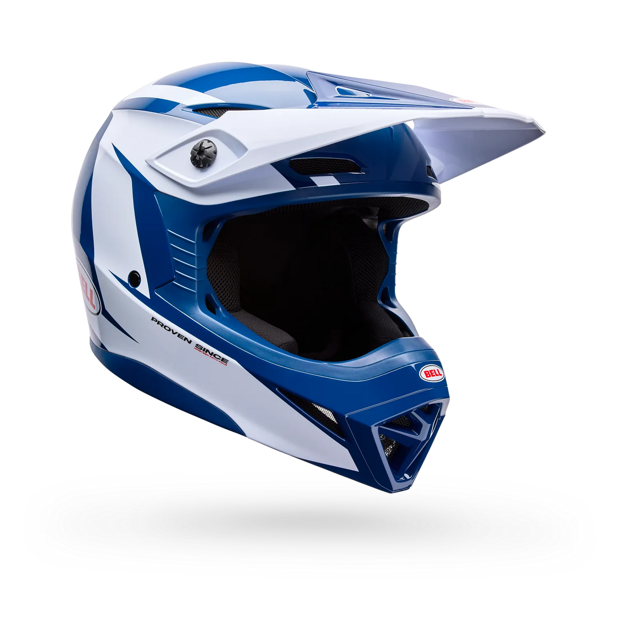 Bell MX-10 Mips Talon Gloss Blue/White Youth Helmet