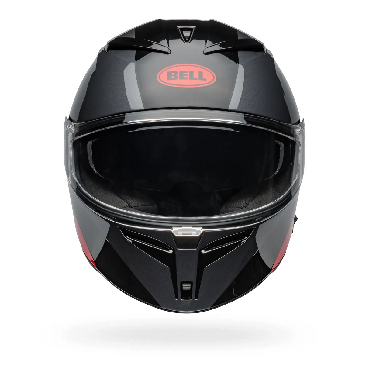 Bell Lithium Shear Gloss Metallic Grey/Red Helmet