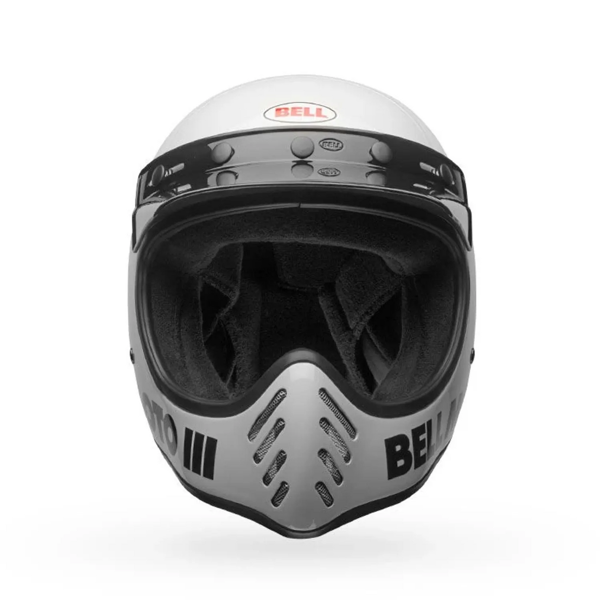 Bell Moto-3 Classic Gloss White Helmet