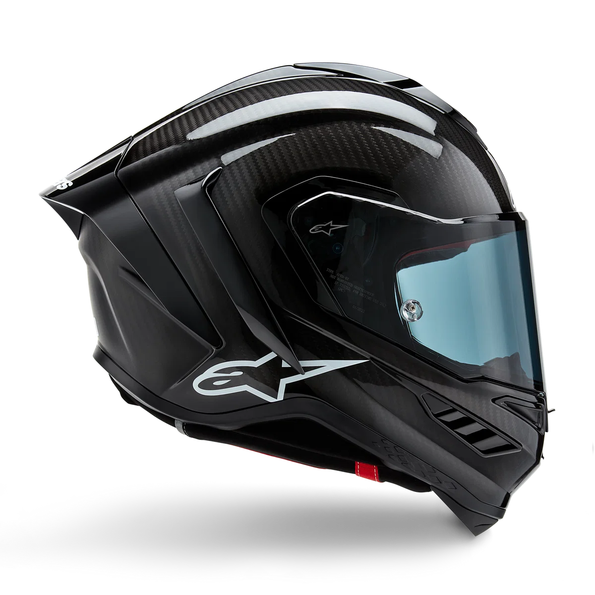 Alpinestars Supertech R10 Solid Matte/Gloss Black Carbon Helmet