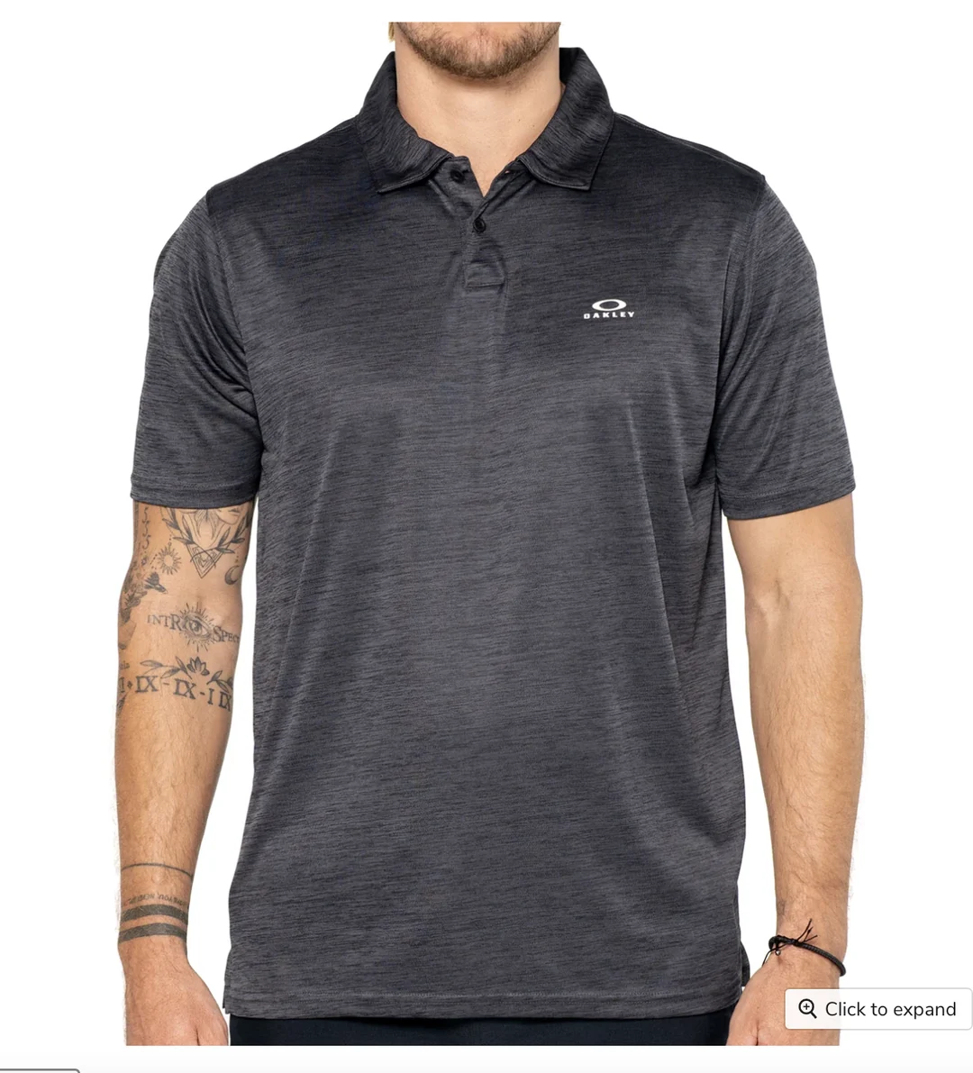 Oakley O Hydrolix Galaxy Blackout Polo Shirt