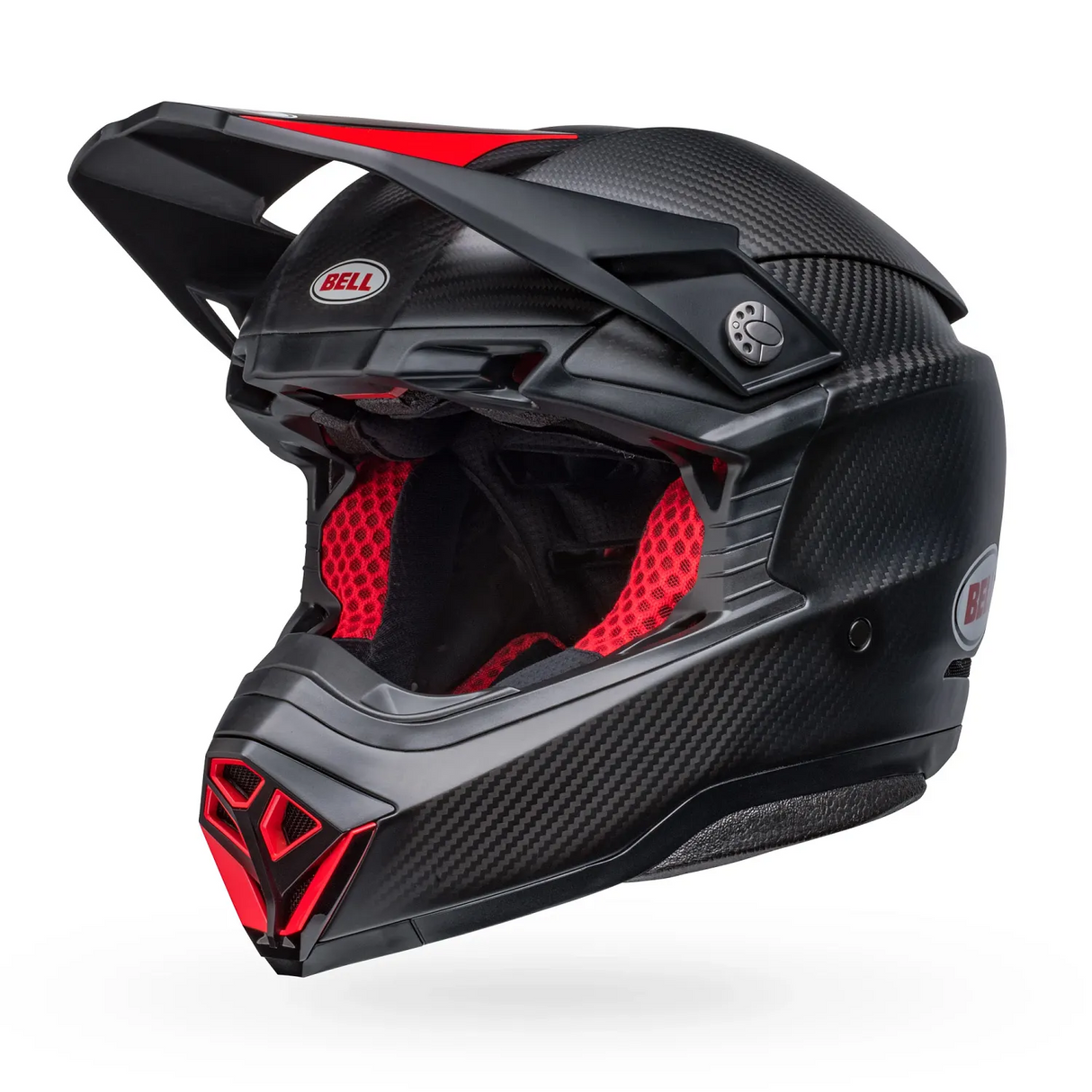 Bell Moto-10 Spherical Satin/Gloss Black/Red Helmet