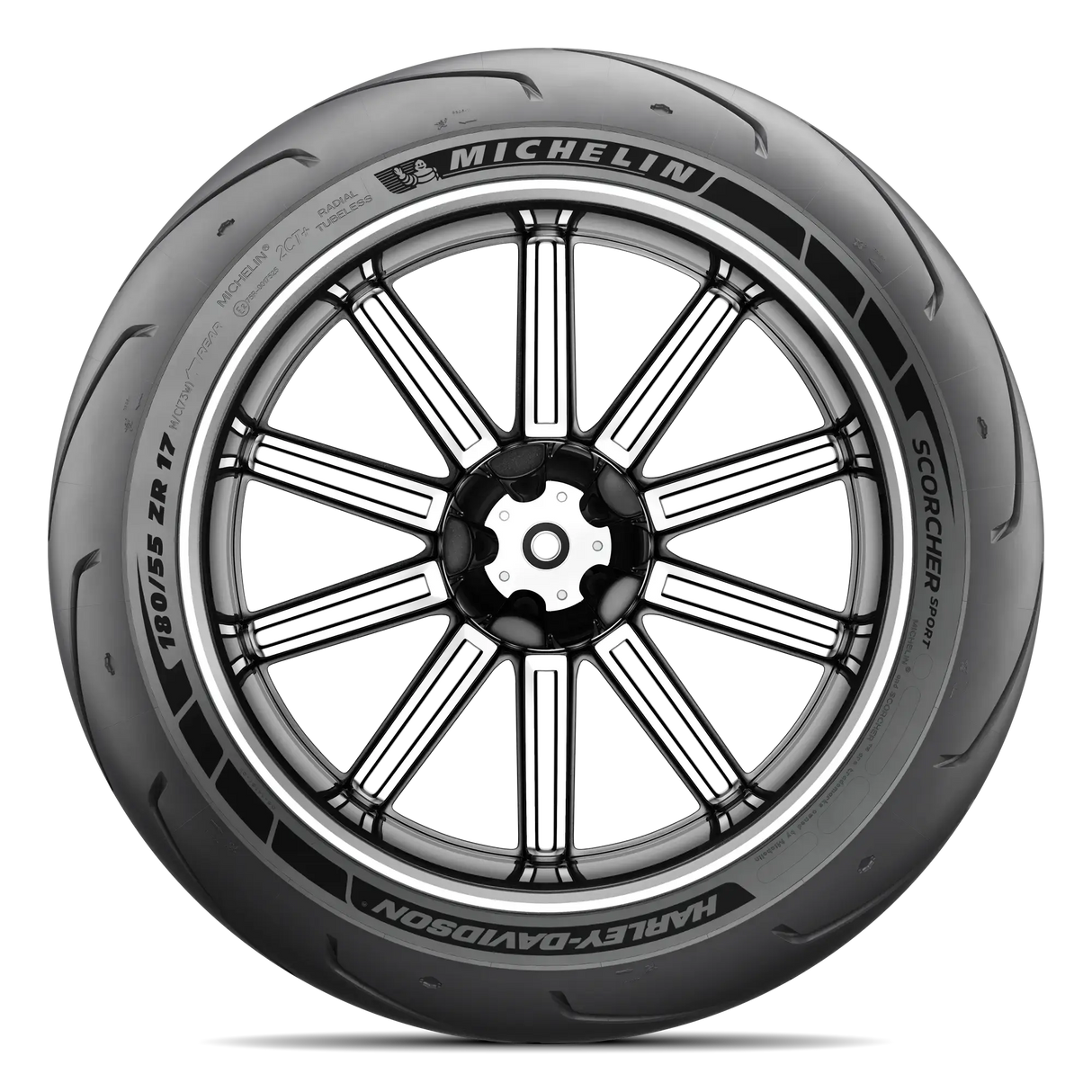 Michelin Scorcher Sport Rear Tyre 180/55 R-17 73W Reinforced Tubeless