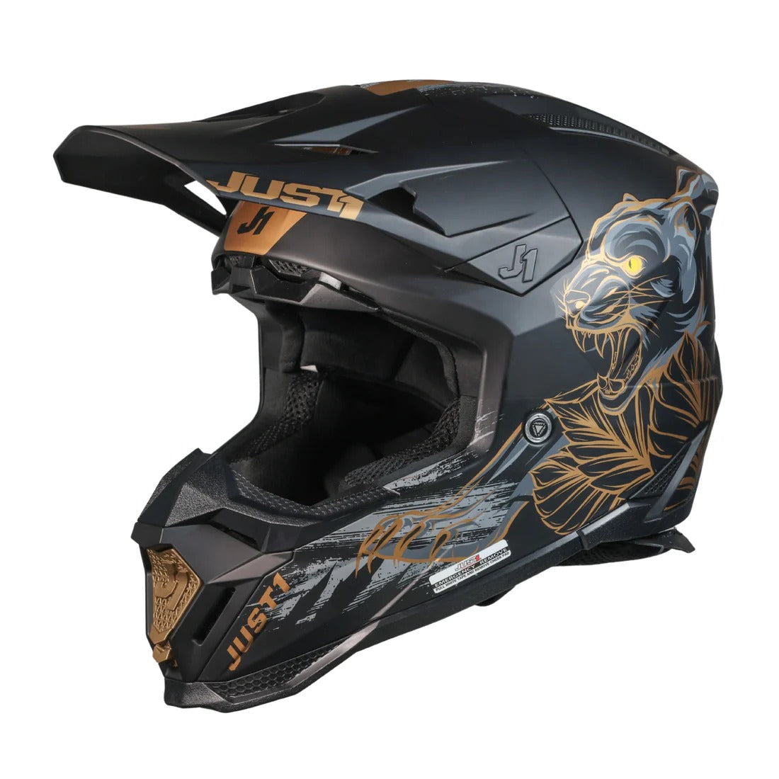 Just1 J40 Panter Matte Black Helmet