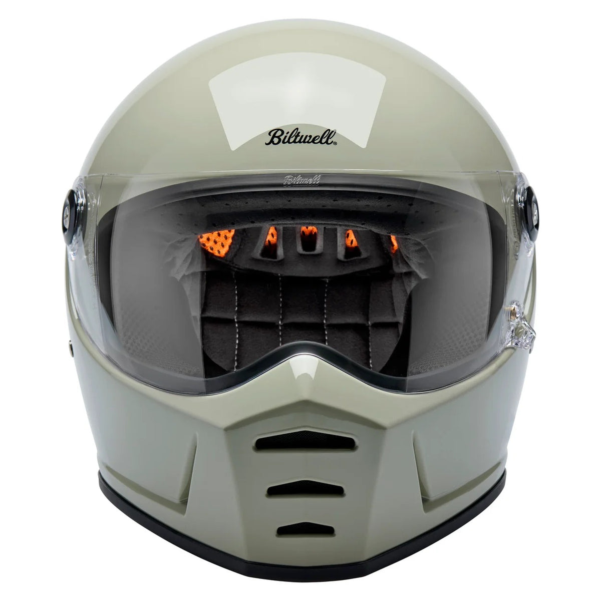 Biltwell Lane Splitter Gloss Chalk Helmet