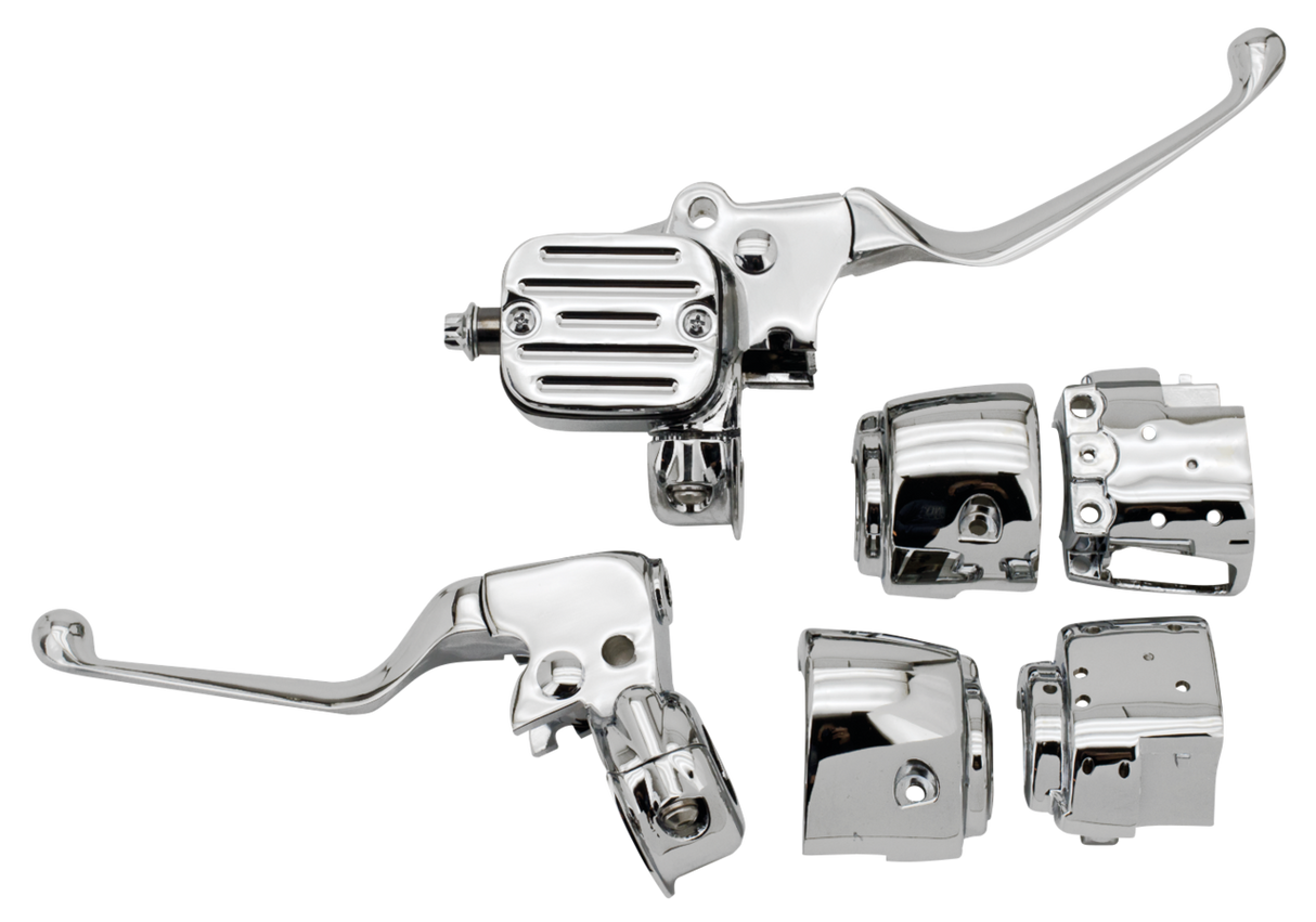 Zodiac Z236233 Front 9/16" Master Cylinder Assembly for Harley-Davidson Big Twin 96-06/Sportster 96-03 Models w/Single Disc