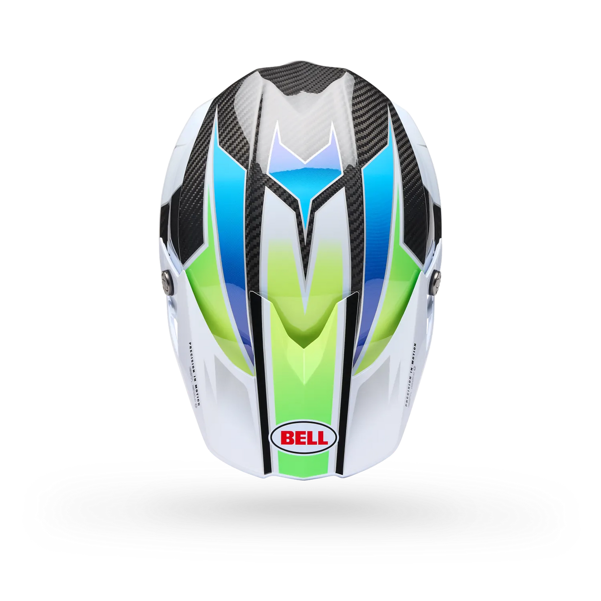 Bell Moto-10 Spherical Grid Gloss White/Blue Helmet