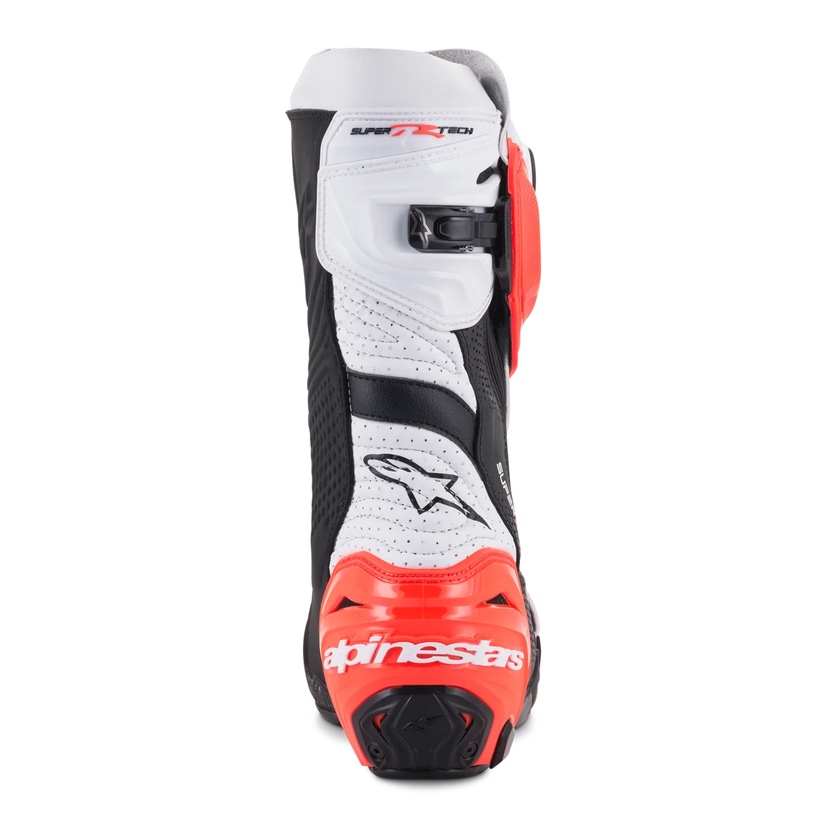 Alpinestars Supertech R V2 Vented Black/White/Fluro Red Boots