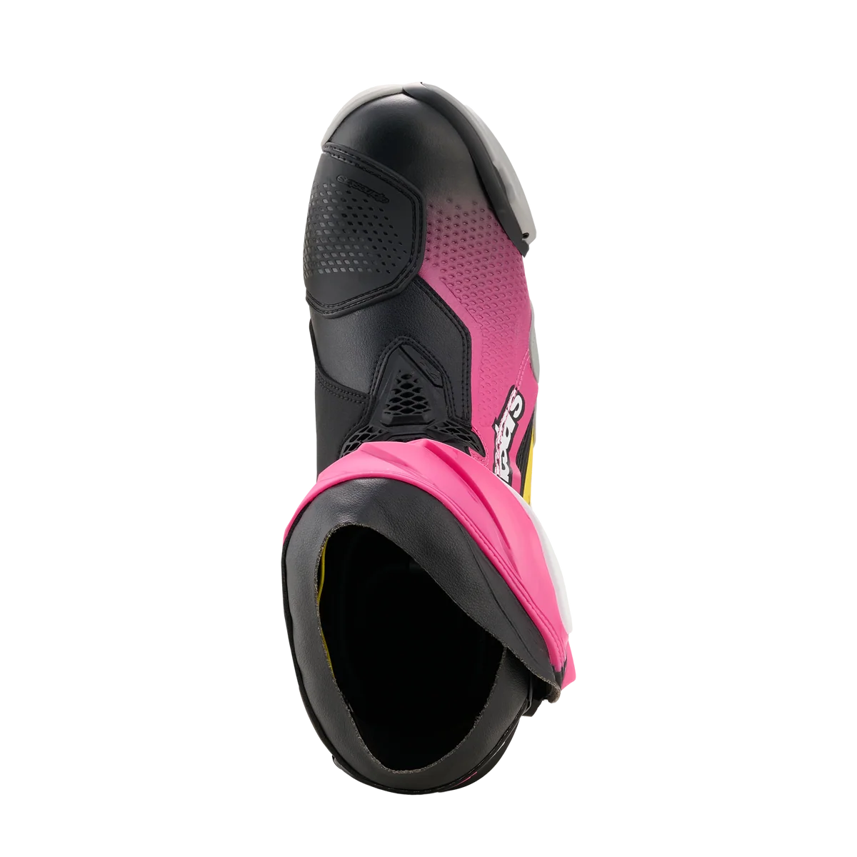 Alpinestars Supertech R V2 Black/Magenta/White/Yellow Boots