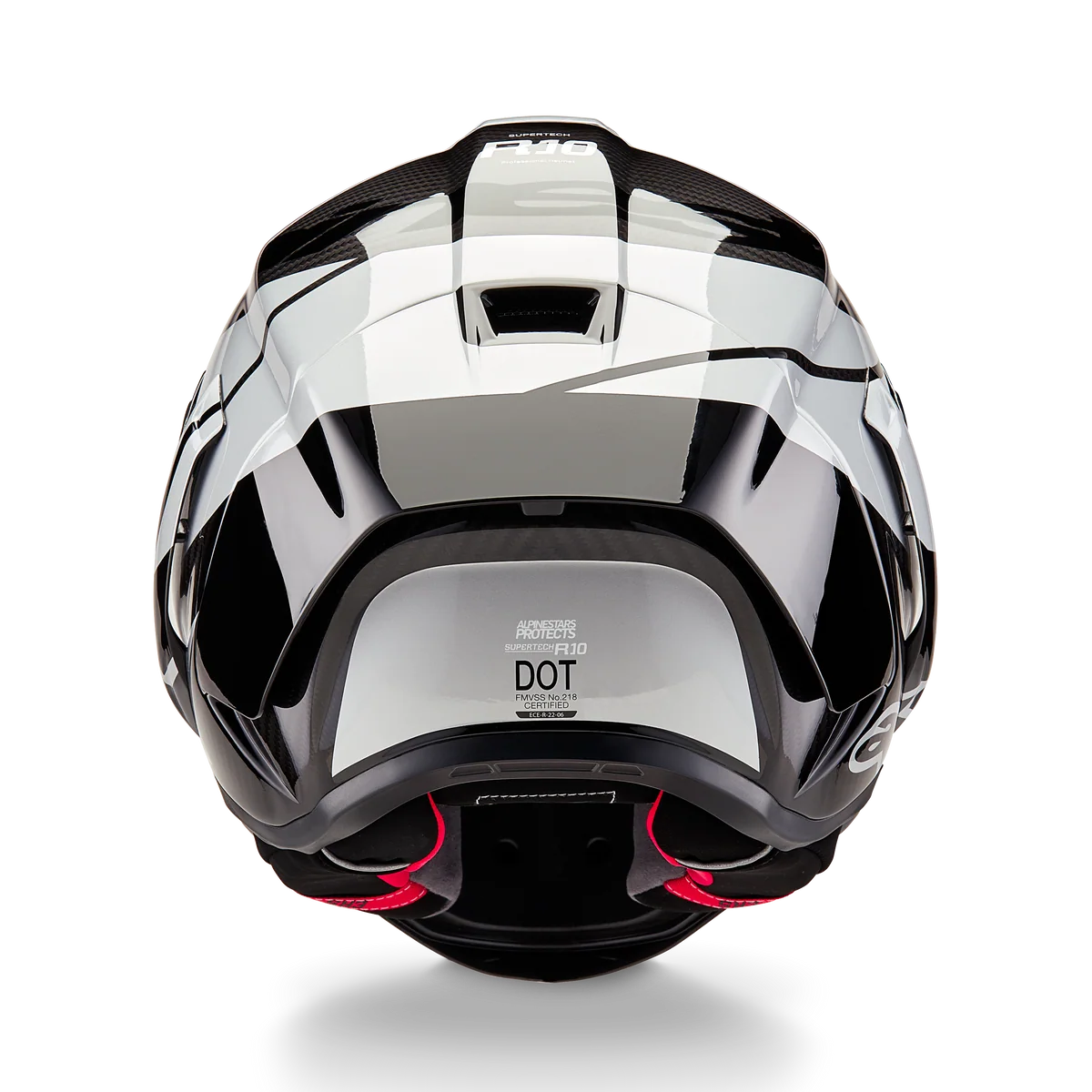 Alpinestars Supertech R10 Element Gloss Black Carbon/Silver/Black Helmet