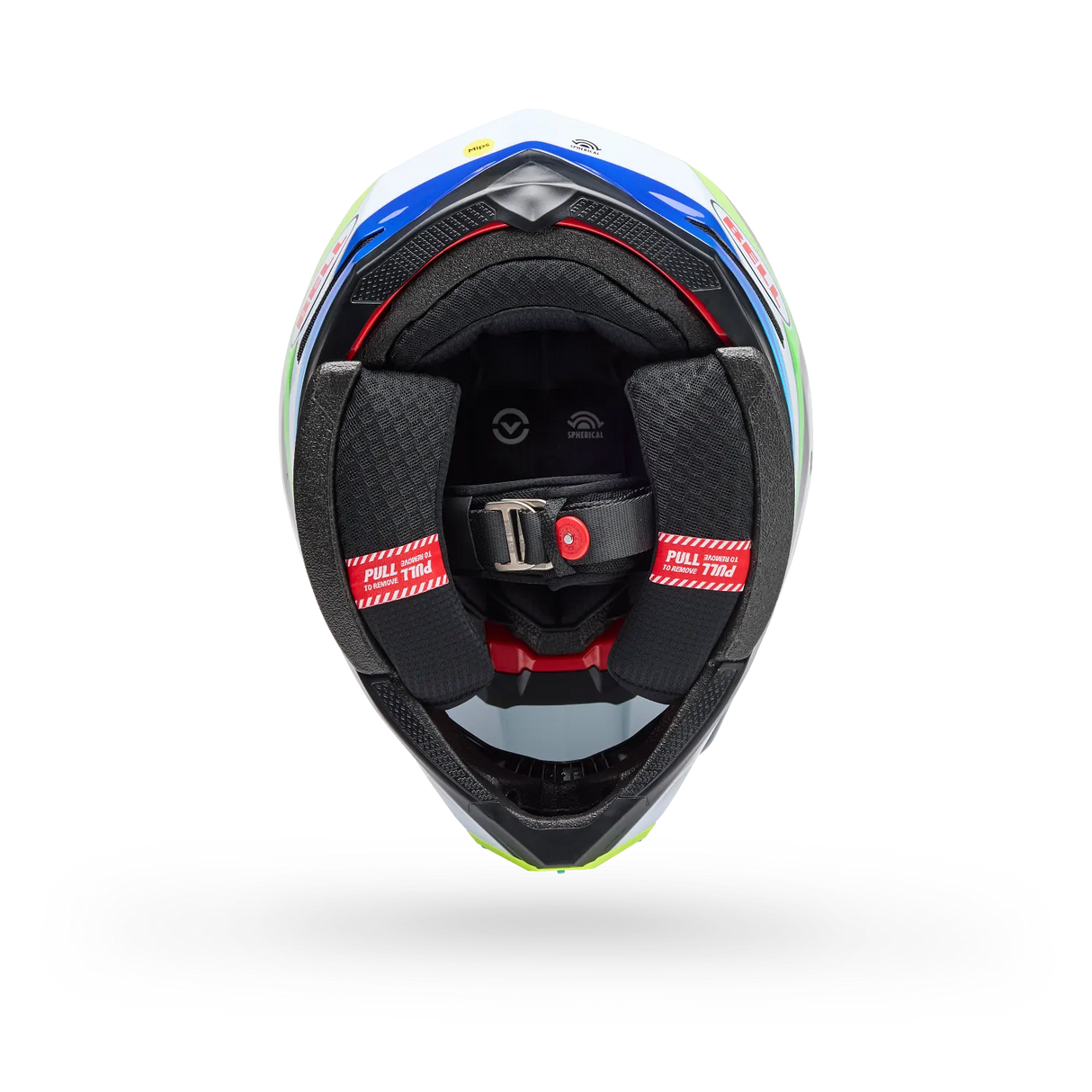 Bell Moto-10 Spherical Grid Gloss White/Blue Helmet