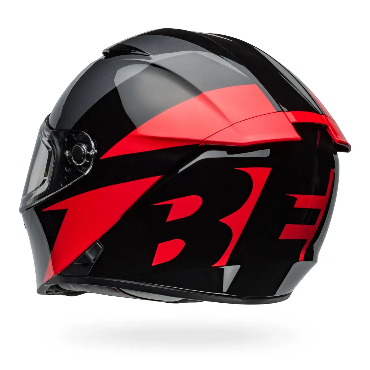 Bell Lithium Shear Gloss Metallic Grey/Red Helmet