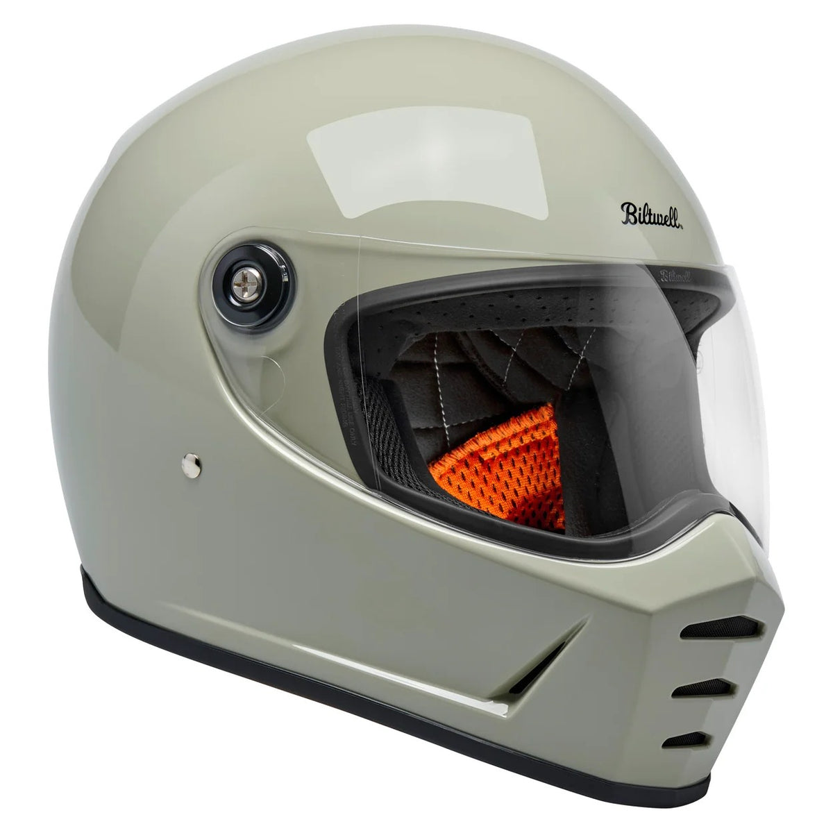 Biltwell Lane Splitter Gloss Chalk Helmet