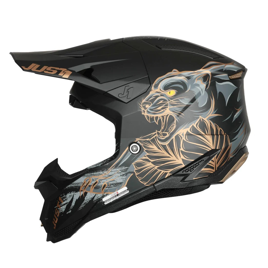 Just1 J40 Panter Matte Black Helmet