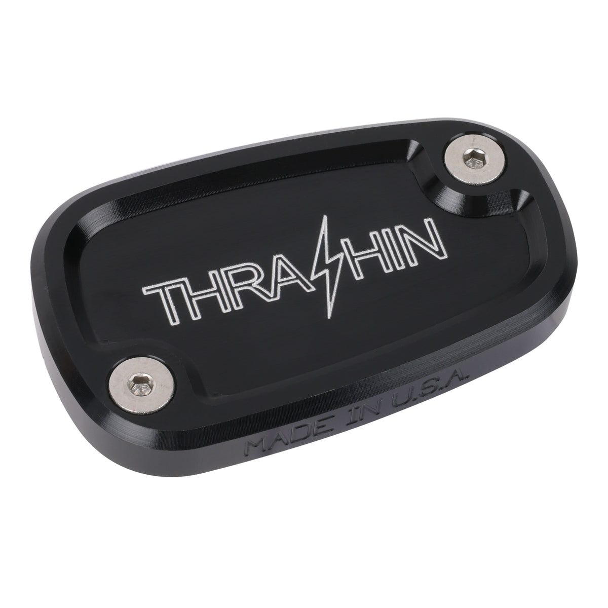 Thrashin Supply TS-TSC-3177-4 Rear Master Cylinder Cover Black for Harley-Davidson Softail 18-Up