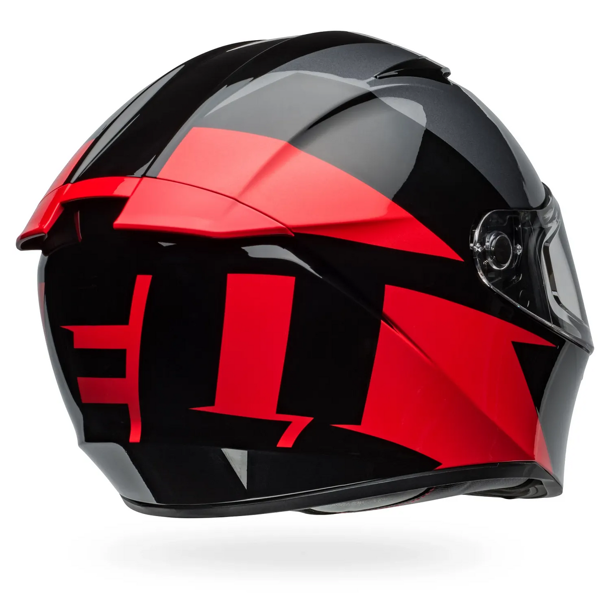 Bell Lithium Shear Gloss Metallic Grey/Red Helmet
