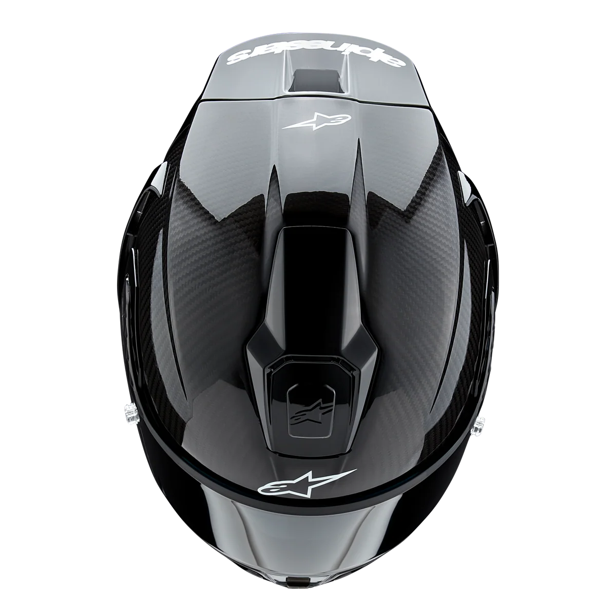 Alpinestars Supertech R10 Solid Matte/Gloss Black Carbon Helmet