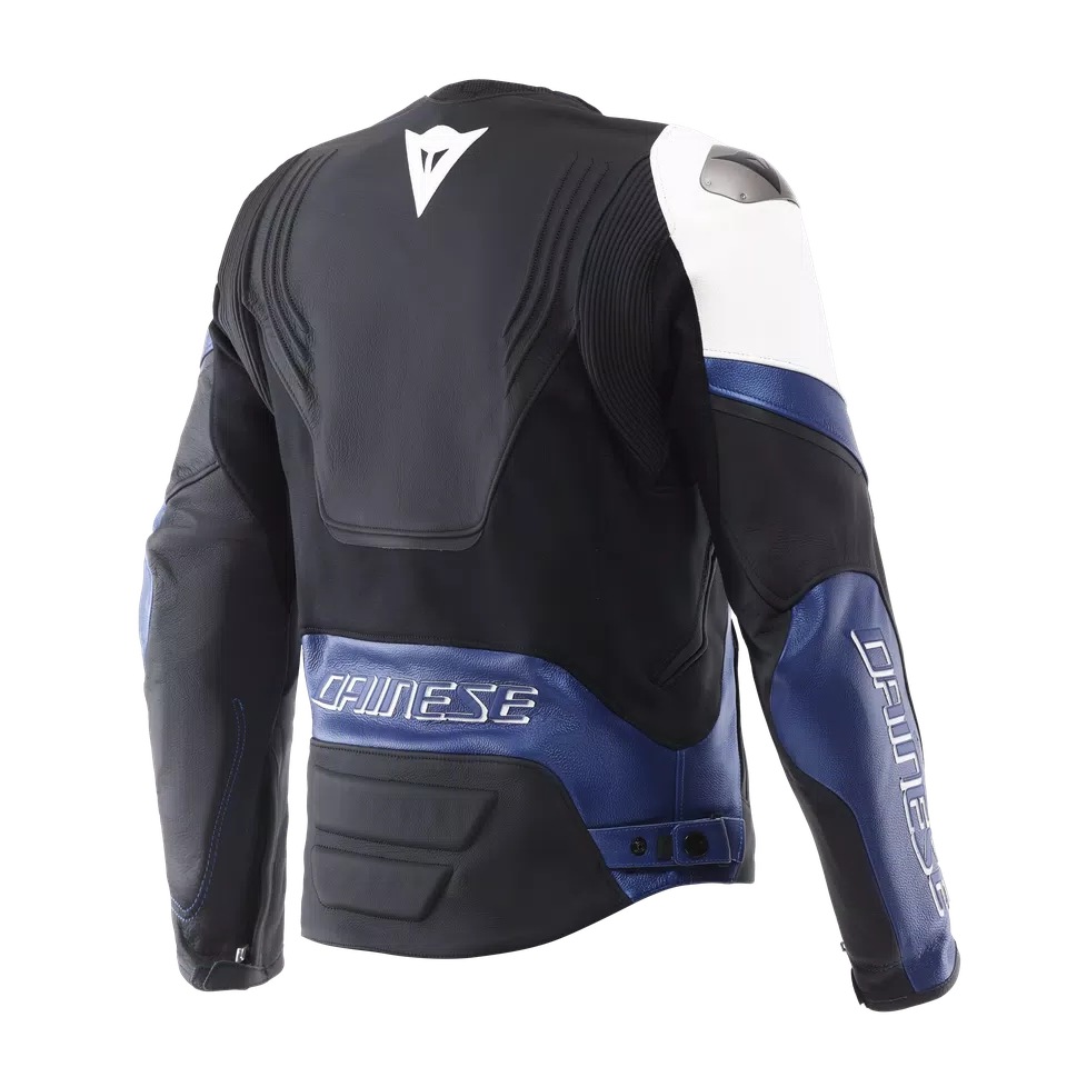 Dainese Racing 5 White/Blue/Black Leather Jacket