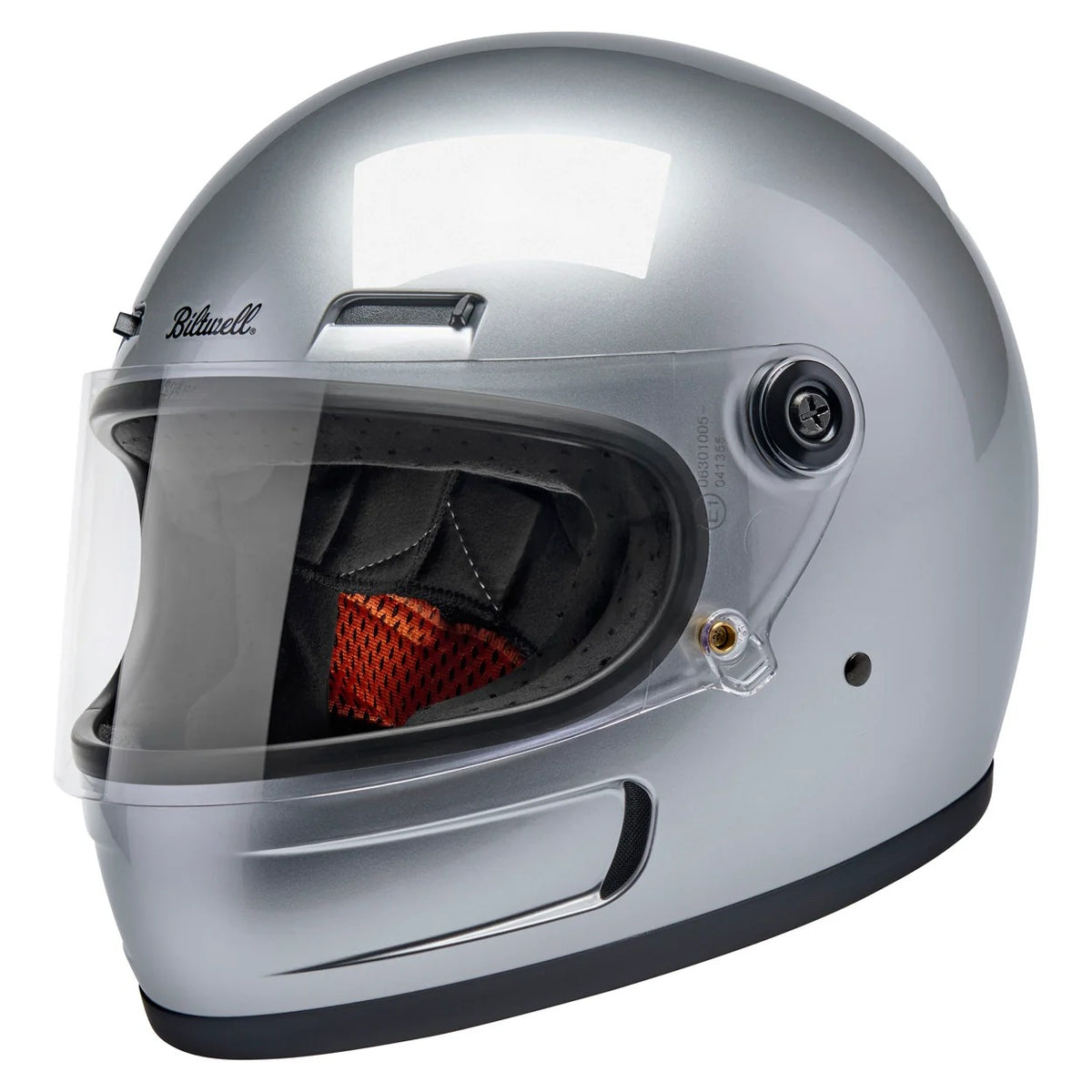 Biltwell Gringo SV Gloss Silver Helmet