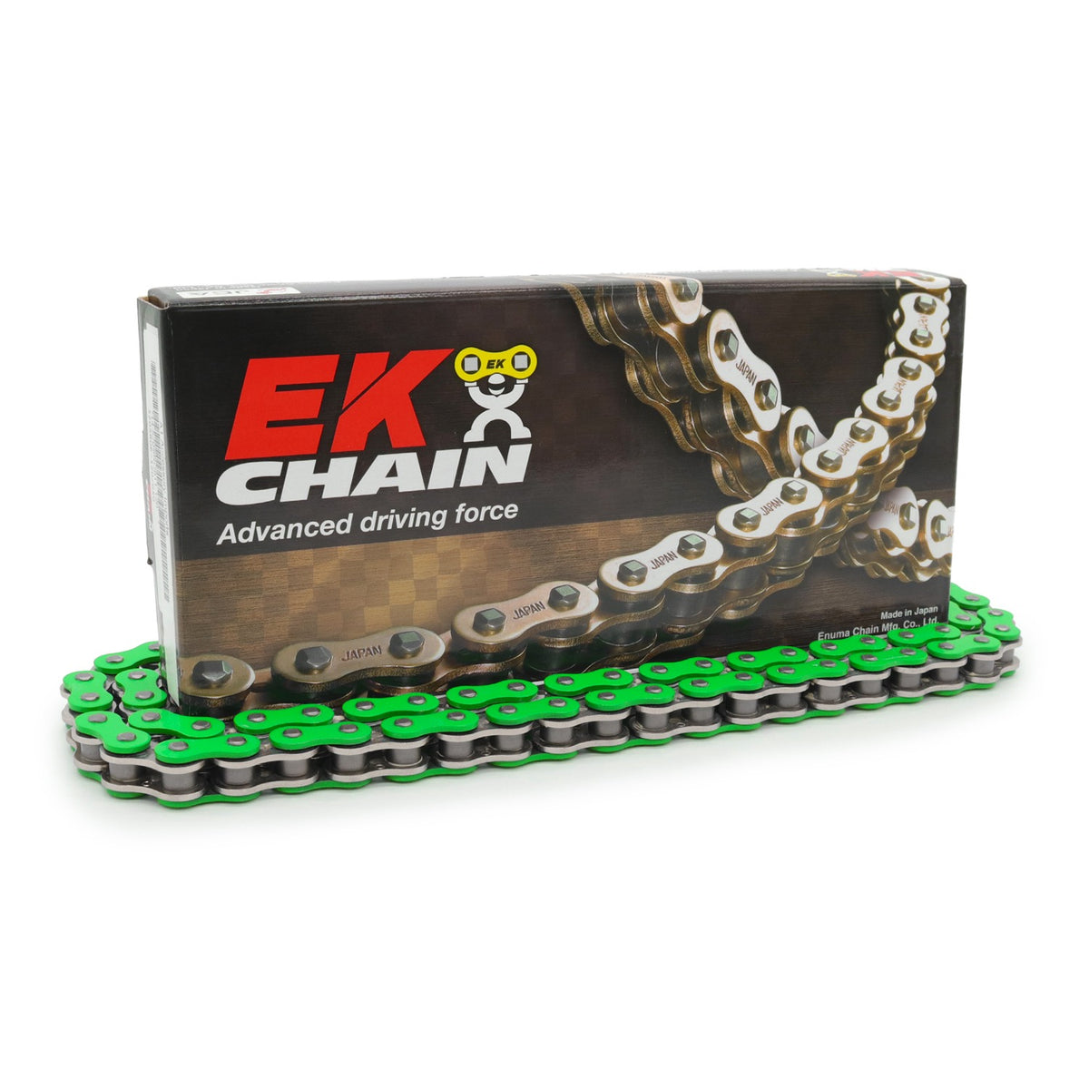 EK 520 SRX2 QX-Ring Metallic Green Chain 120L