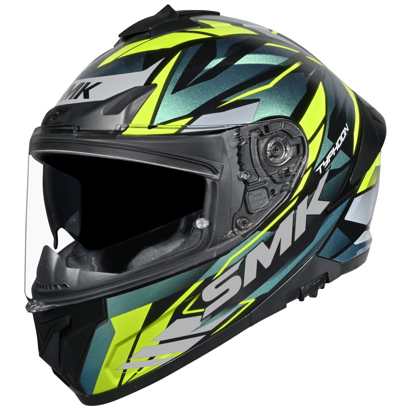 SMK Typhoon 06 Rival Gloss Black/Blue/Yellow GL254C Helmet