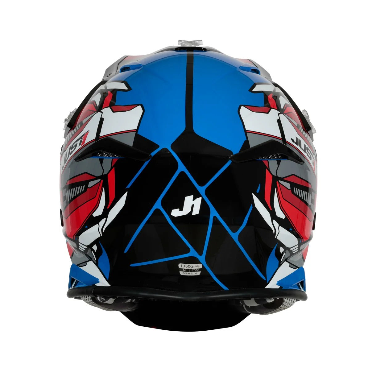 Just1 J39 Suppressor Gloss Red/Blue/Black Helmet