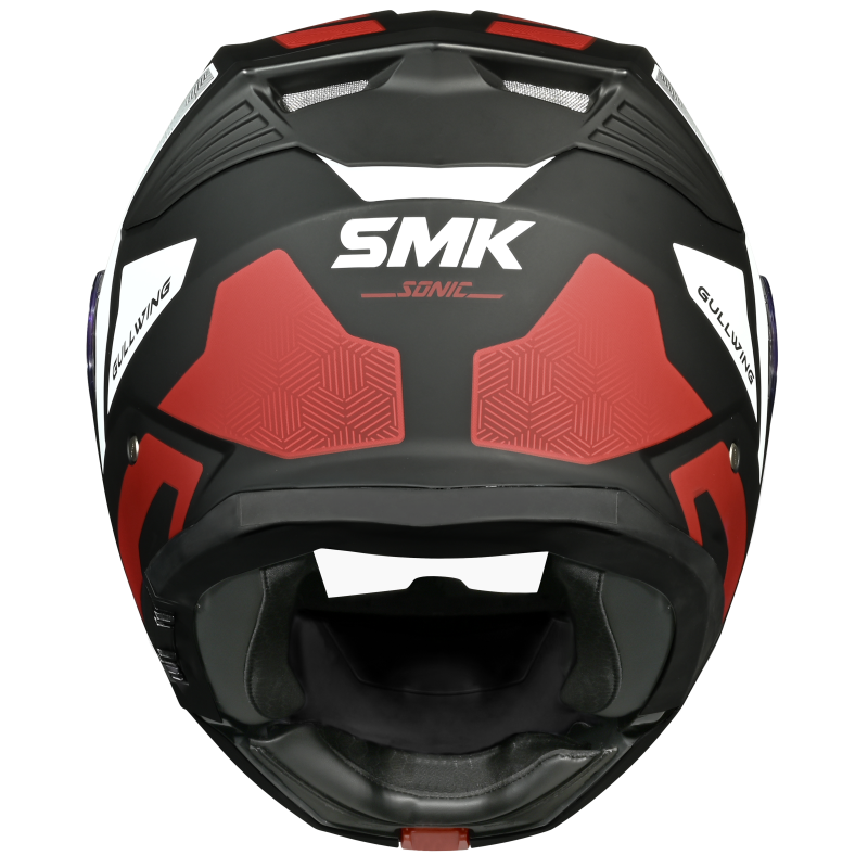 SMK Gullwing Sonic Matte Black/Red/White MA231 Helmet
