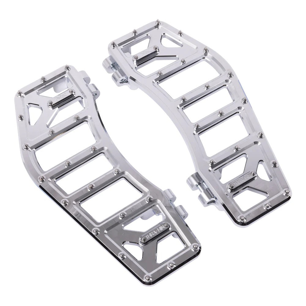Thrashin Supply TS-TSC-2219-3 Aggressor Rider Floorboards Chrome for Harley-Davidson Touring 82-16/FL Softail 86-17/Dyna Switchback 12-16