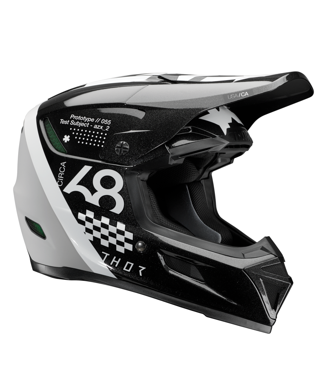 Thor 2026 Reflex Sport Riot Matte Black/White Helmet