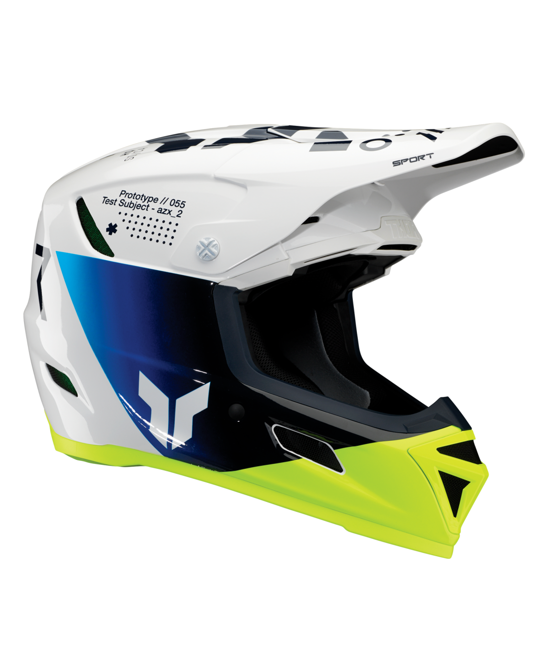 Thor 2026 Reflex Sport Strike Gloss Navy/Acid Helmet