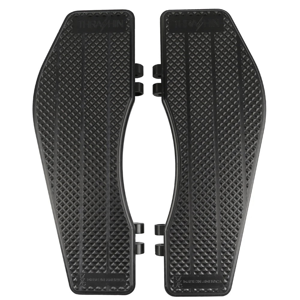 Thrashin Supply TS-TSC-2200-1 Bagger Rider Floorboards Black for Harley-Davidson Touring 82-16/FL Softail 86-17/Dyna Switchback 12-16