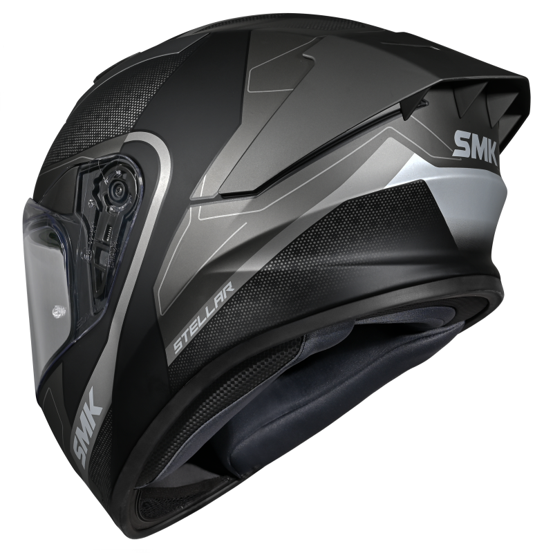 SMK Stellar Sport Flight Matte Black/Grey MA266 Helmet