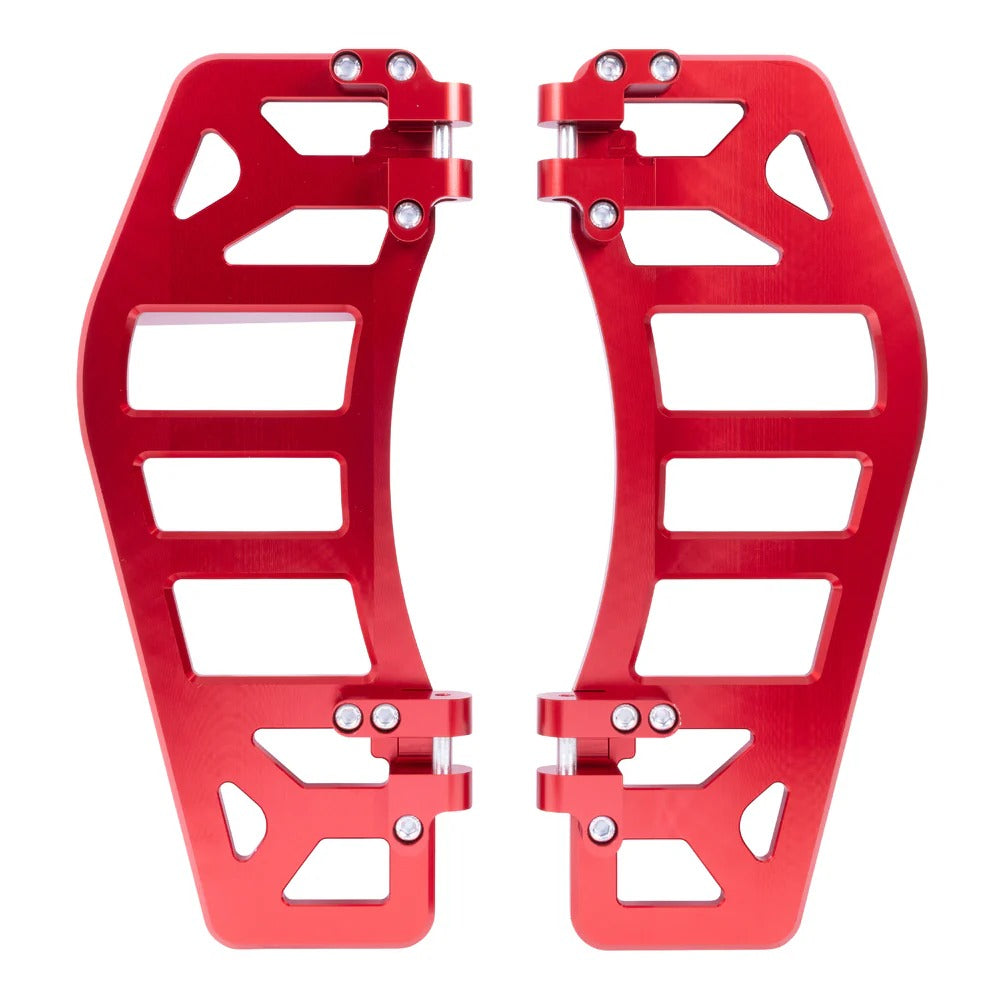 Thrashin Supply TS-TSC-2219-2 Aggressor Rider Floorboards Red for Harley-Davidson Touring 82-16/FL Softail 86-17/Dyna Switchback 12-16