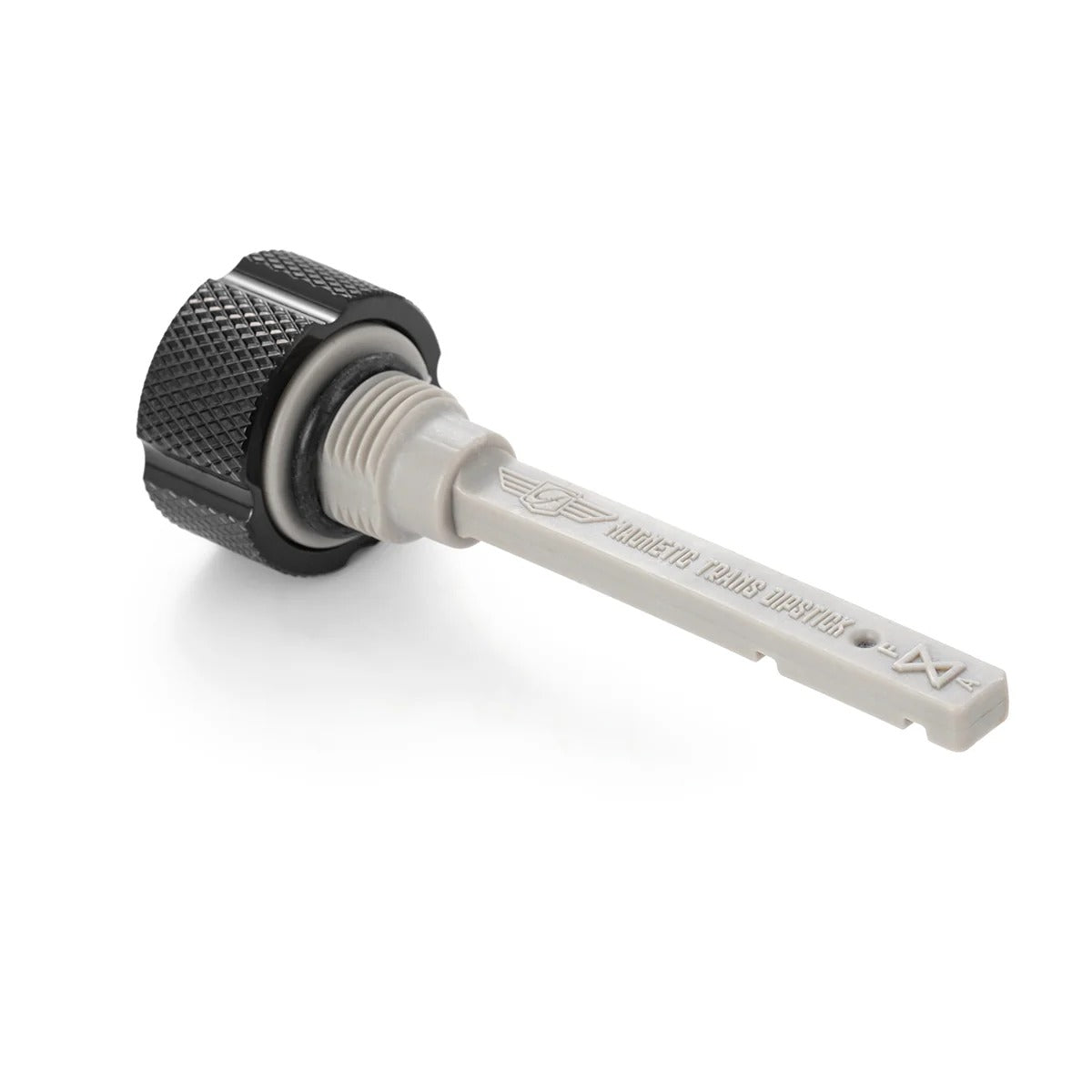 Figurati Designs FIG-FD01-MAGTD-KN-BLK Magnetic Transmission Oil Dipstick Knurled Black for Harley-Davidson Touring 17-24