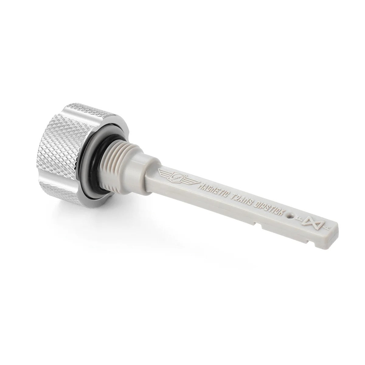 Figurati Designs FIG-FD01-MAGTD-KN-SS Magnetic Transmission Oil Dipstick Knurled Silver for Harley-Davidson Touring 17-24