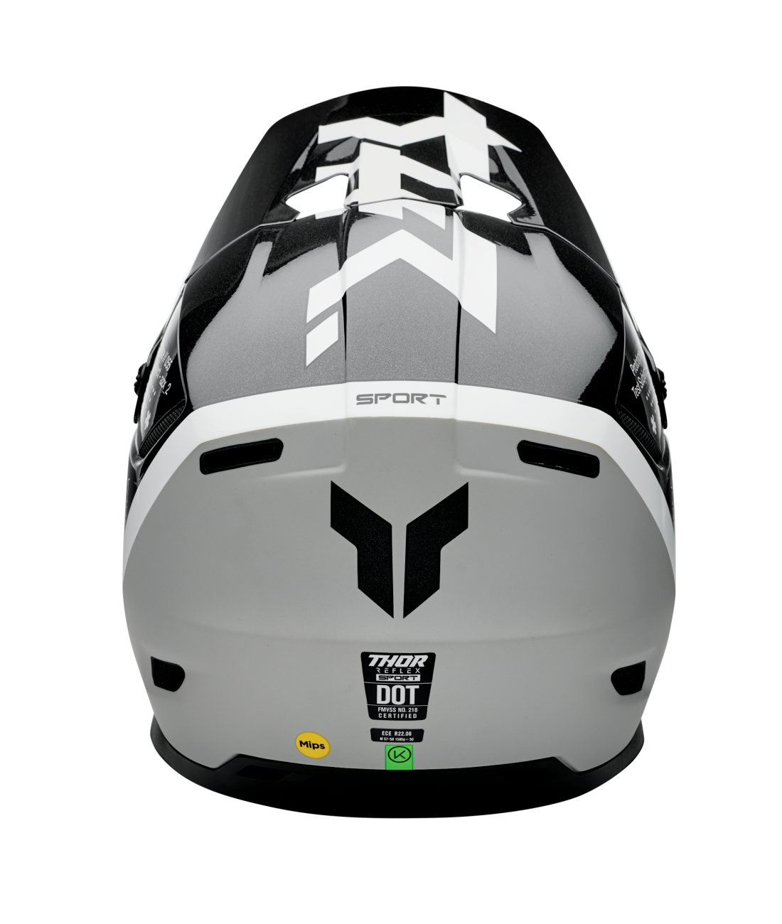 Thor 2026 Reflex Sport Riot Matte Black/White Helmet
