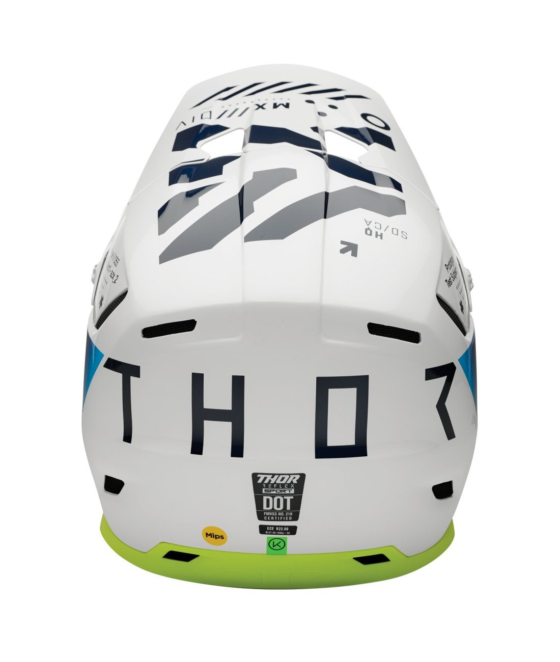 Thor 2026 Reflex Sport Strike Gloss Navy/Acid Helmet