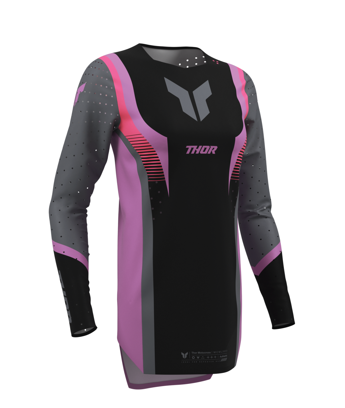 Thor 2026 Sportmode Velocity Black/Orchid Womens Jersey