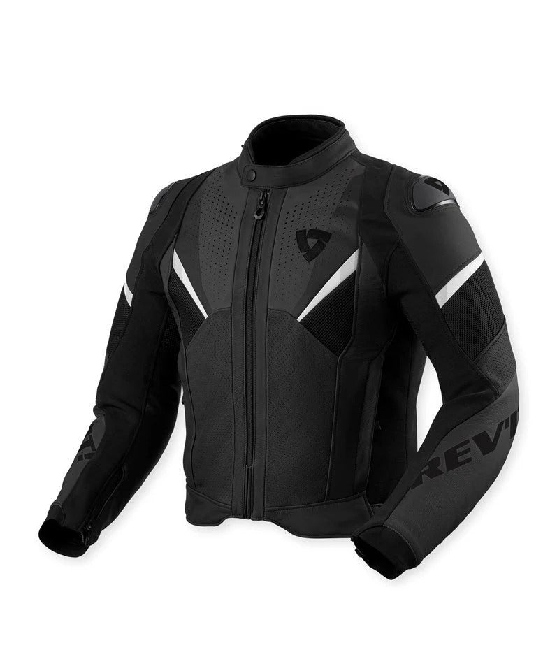 REV'IT! Automate Black Leather Jacket